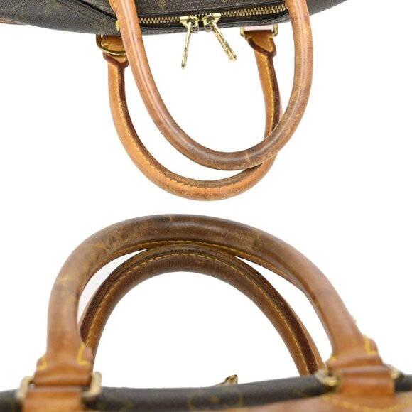 LOUIS VUITTON LV Logo Deauville Hand Bag Monogram Leather Brown M47270 36KB524 - Picture 9 of 15